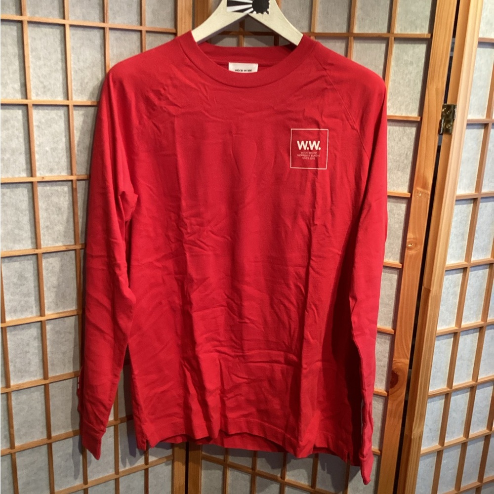 Wood Wood "Real Nobody Fake Somebody" Han Long Sleeve 11815412-2334 Men's Large